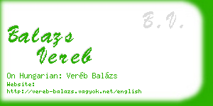 balazs vereb business card