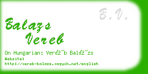 balazs vereb business card